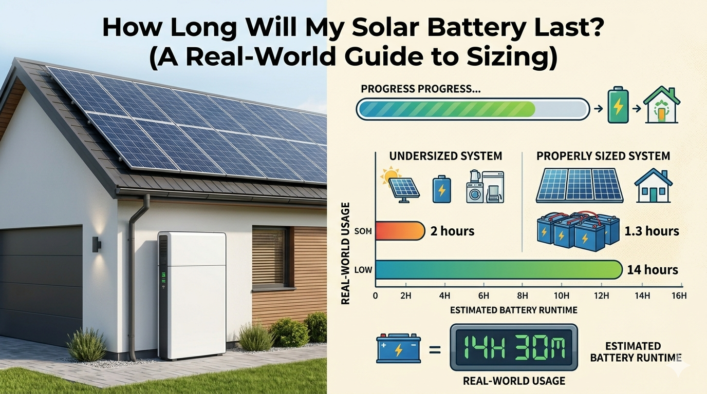 How Long Will My Solar Battery Last? (A Real-World Guide to Sizing)