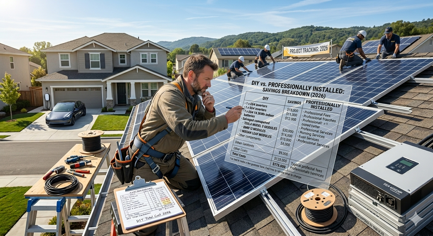 DIY Solar vs. Hiring an Installer: Is the Savings Worth It?